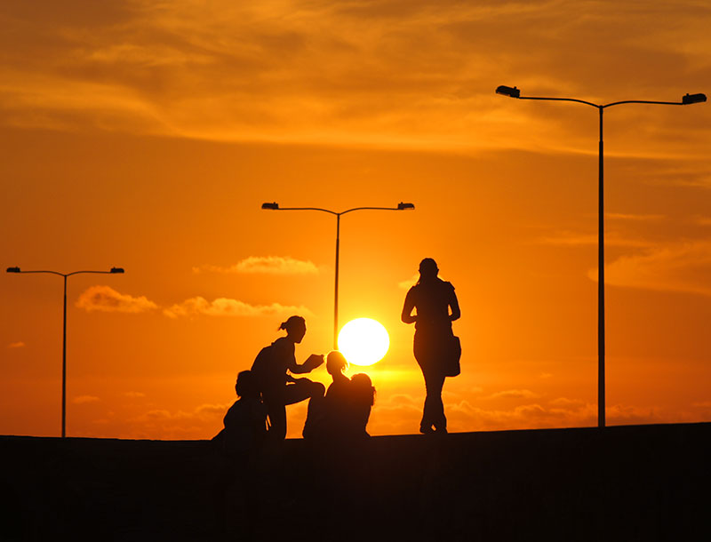 Watch the Sunset in Cartagena De Indias
